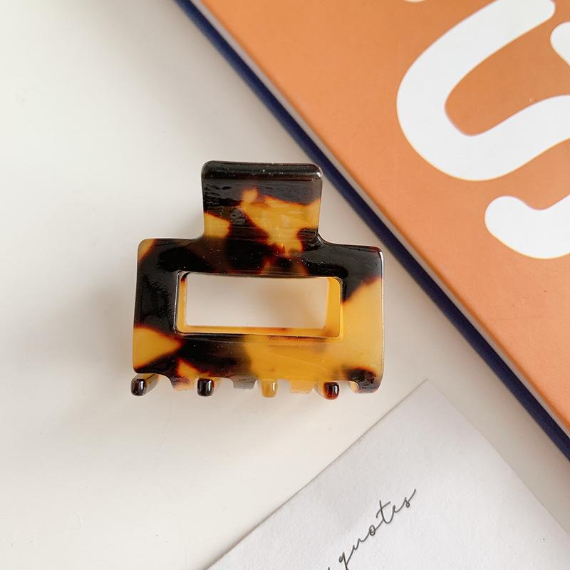 Korean Small Hair Clips for Women Acetate Hair Claws Elegant Colorful Geometric Shape Girls Claw Clip Hair Accessories Hairclip