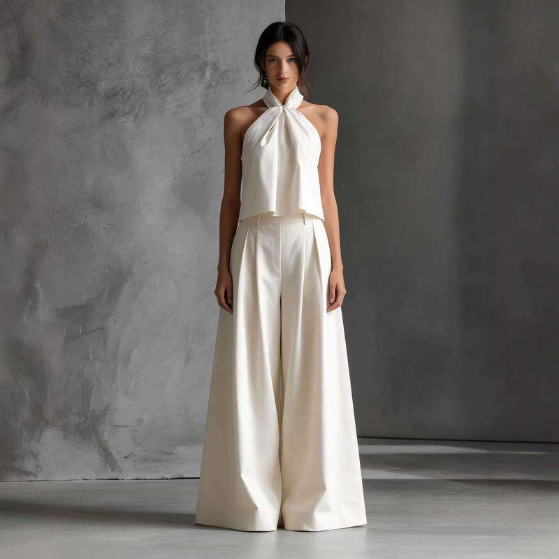 New Summer Loose Sleeveless Top Two-Piece Set