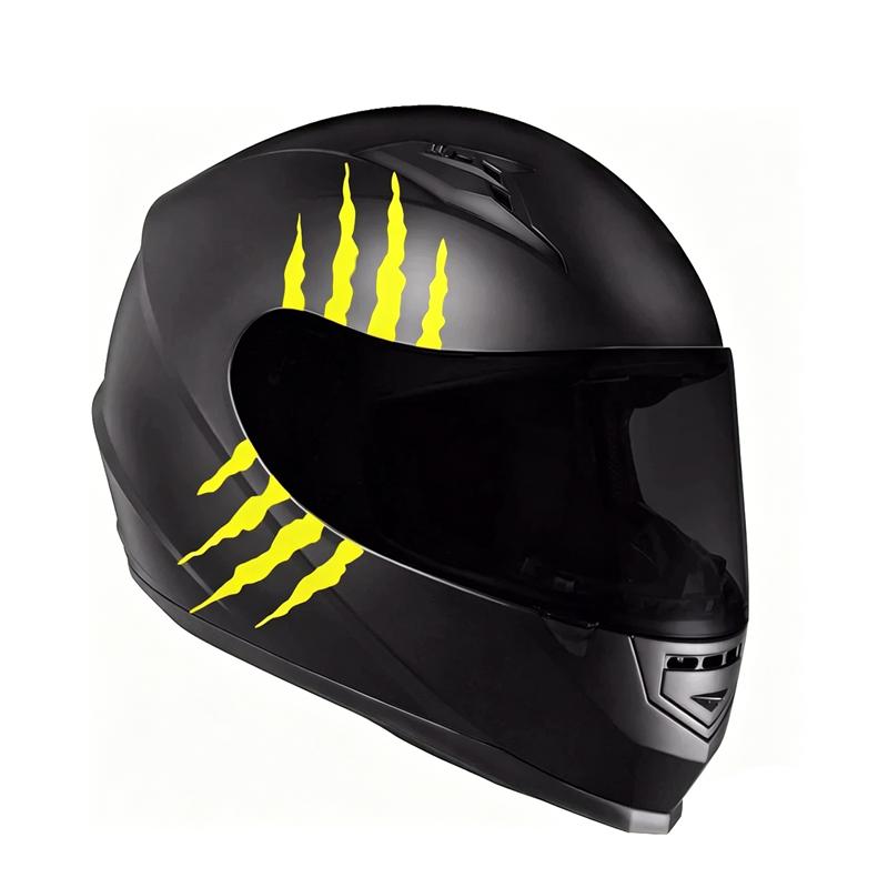Personalisierte Monster Geisterkralle Motorradaufkleber Wasserdicht Motorrad Frontverkleidung Rennhelm Dekorative Vinyl-Aufkleber