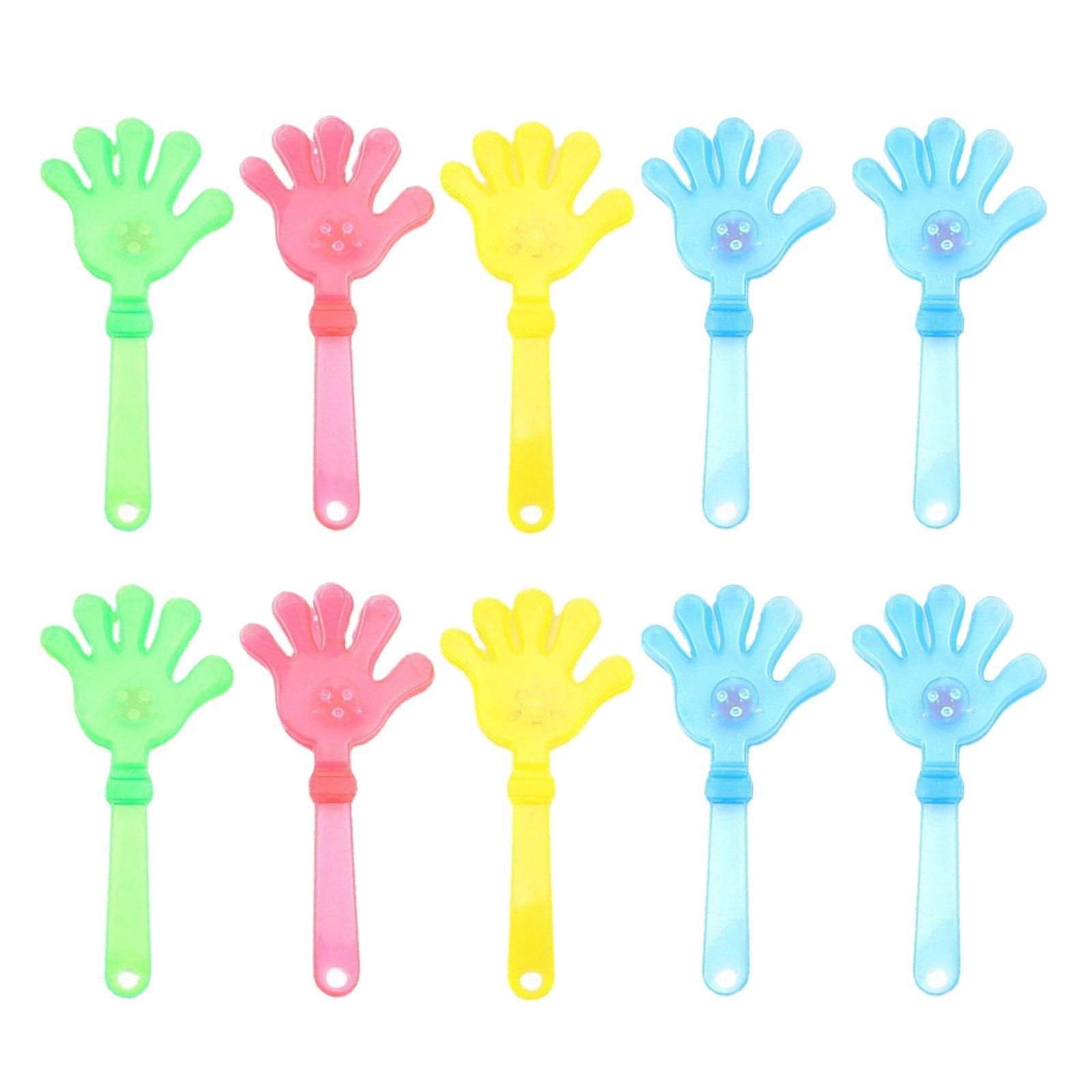 

10 шт. Светящиеся светодиодные хлопушки для рук, игрушка для ночного мероприятия и праздничной вечеринки, фестивальный шумовой инструмент