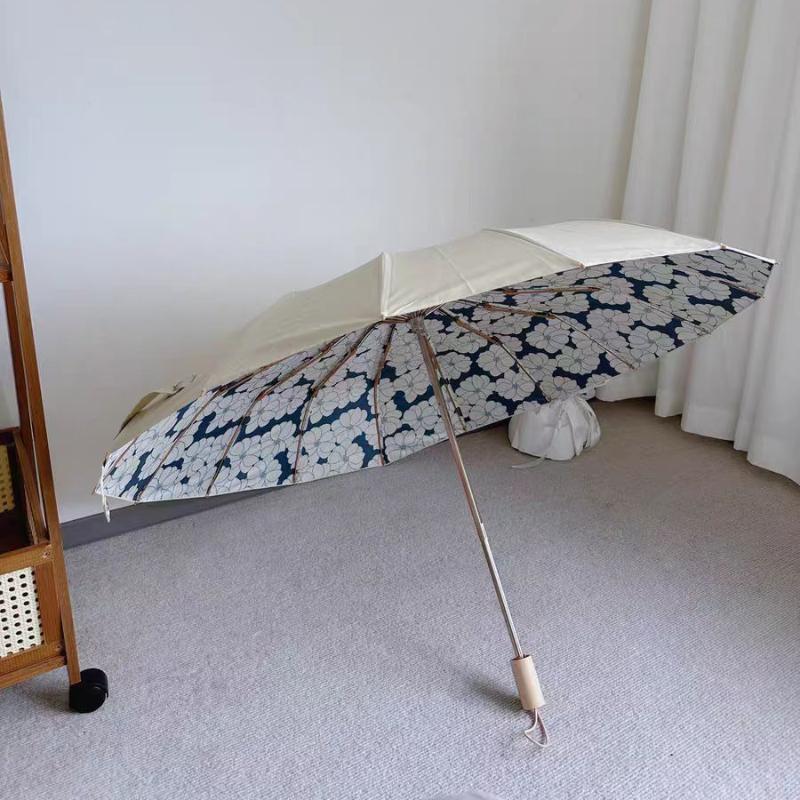 Umbrella for Women Parasol UPF50+ Sun Umbrella UV Protection Sunny and Rainy Umbrella Sunshade Fold Large Sunscreen Rain