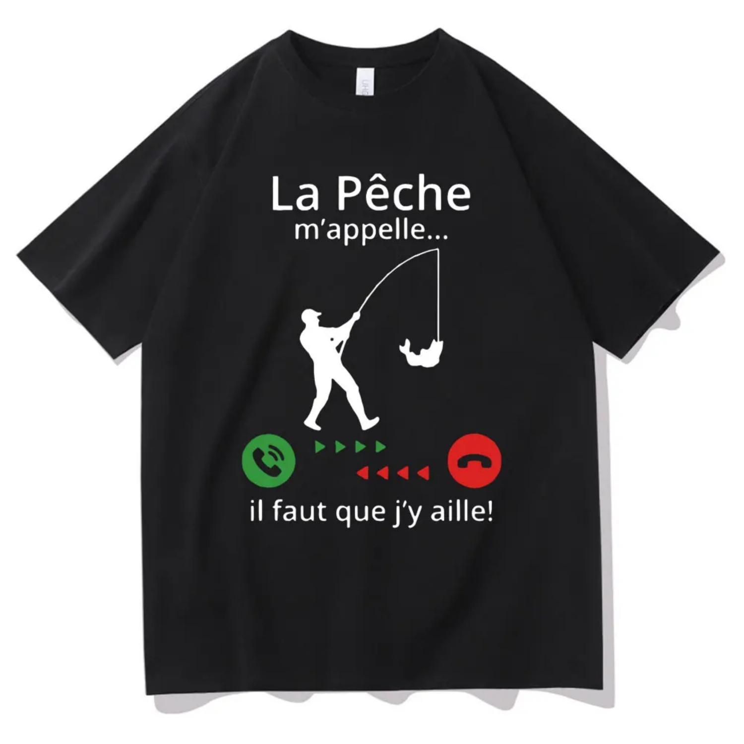 

Funny Fishing Calls Me I Must Go Print Tshirt Men Women Oversized Fisherman Short Sleeve T-shirt Men s Casual Loose T Shirt Tops XXXXXL чорний