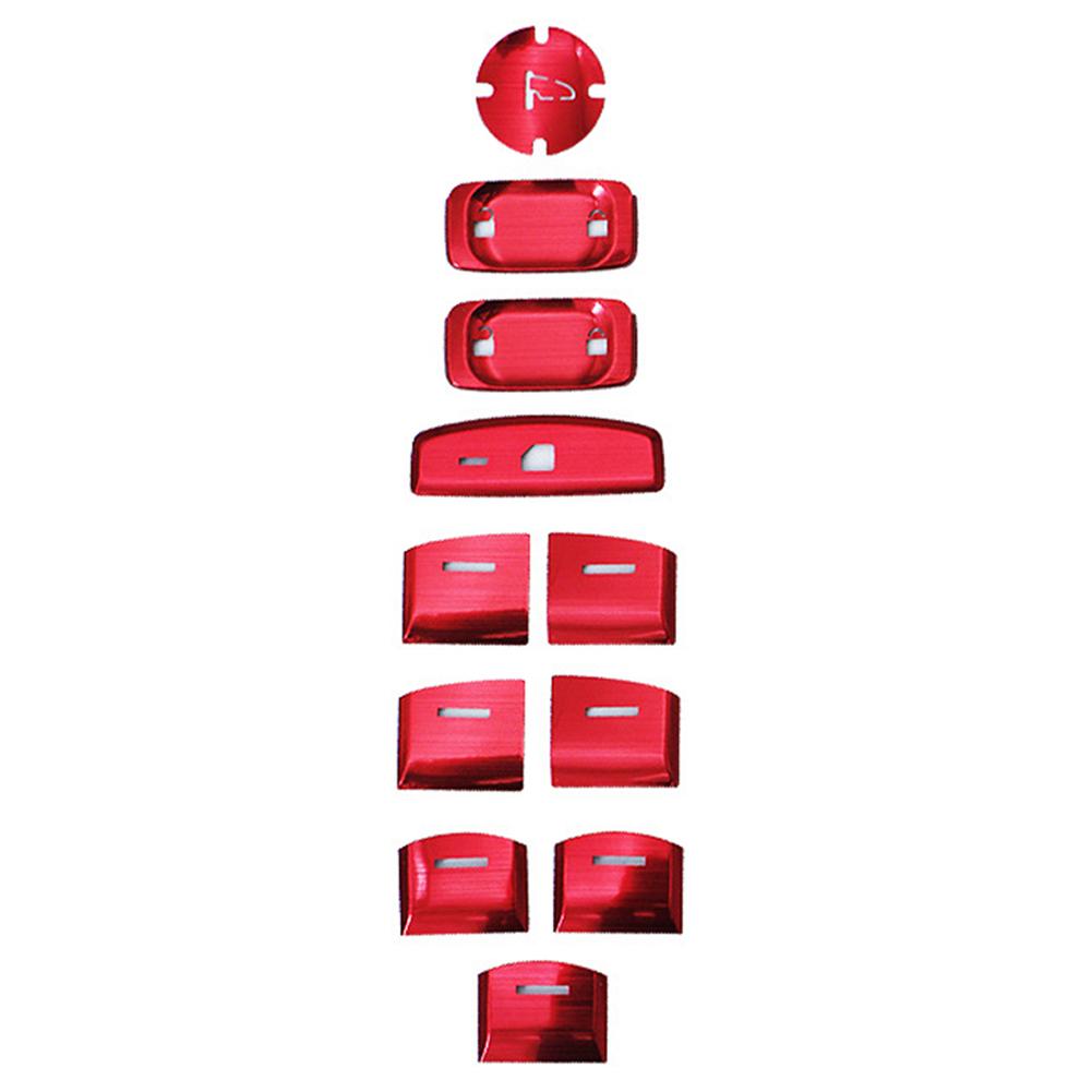 11pcs Car Door Window Lift Switch Sequin Lid Cover Trim for Honda Civic 10th 2016 2017 2018 2019 2020 Car Accessories Interior