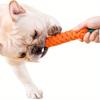 1pc Dog Toy Rope Ball Interactive Durable Carrot-Shaped Dog Toy with Tassel- Tear Resistant of War Chew Toy for Medium Dogs