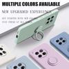 Case for OnePlus 13 12 Cases Liquid Silicone Ring Stand Phone Shell Coque for OnePlus 1+12 13 Cover ShockproofBumper Back Funda