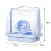 Compact Hamster Habitat with Spinning Wheel for Small Pets