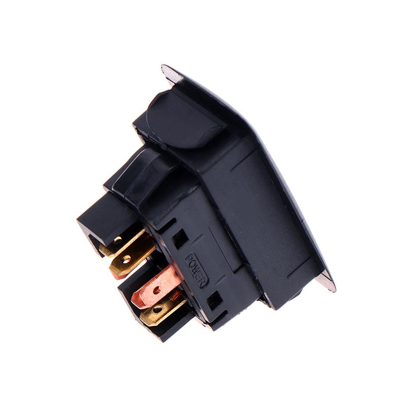 1Pc Universal 6Pin 12V/24V Car Electric Window Switch Power Window Switch For All Cars With Green Led Light Button Switch