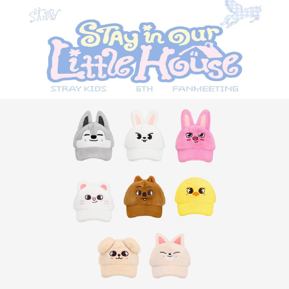 Pre-order Stray Kids 6th Fanmeeting Stay in Our Little House SKZOO Plush Cap