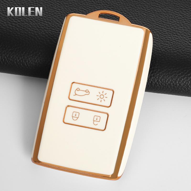 Tpu Car Key Case Cover Shell For Renault Koleos Captur Megane Clio Scenic Talisman Arkana For Dacia Sandero Card Fob Accessories