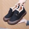 Boken Shoes Women's Winter New Collection with Velvet Warm Cotton Shoes Women's Thick Soled Snow Boots Casual Cotton Boots