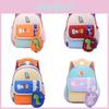 Sac à dos scolaire en tissu Oxford Dessin Animé avec Motifs Animaux pour Tout-Petits et Enfants d'Âge Préscolaire