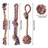 4 Pack Puppy Rope Dog Rope Dog Dog Chew Cotton Pet Stress Teeth Suitable for Dogs Toys, Toys, Toys, Toys, Relief, Durable, Clean, Cleaning,
