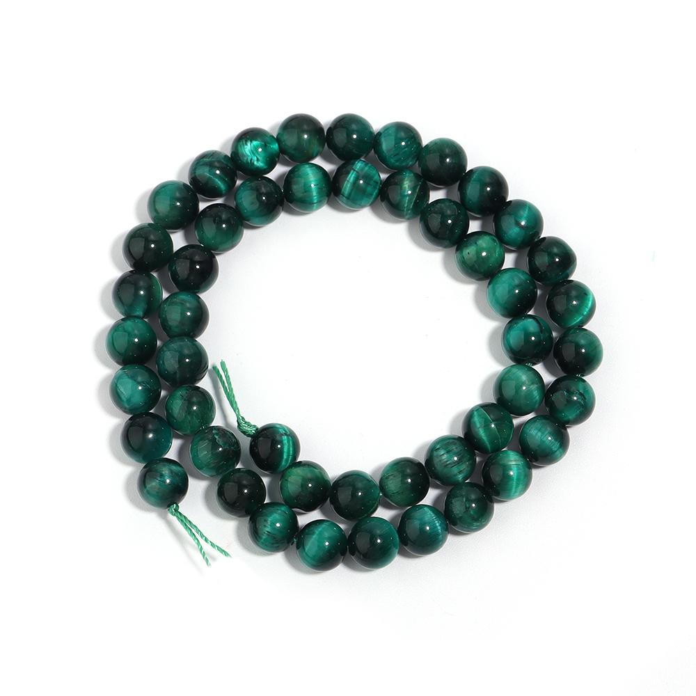 1 Strand 4/6/8/10/12mm Natural Stone Green Tiger Eye Beads Round Loose Bead For Jewelry Making DIY Bracelet Necklace Accessories