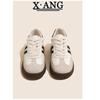 Leather retro classic three bars women's soft-soled children's white shoes casual sports shoes board shoes