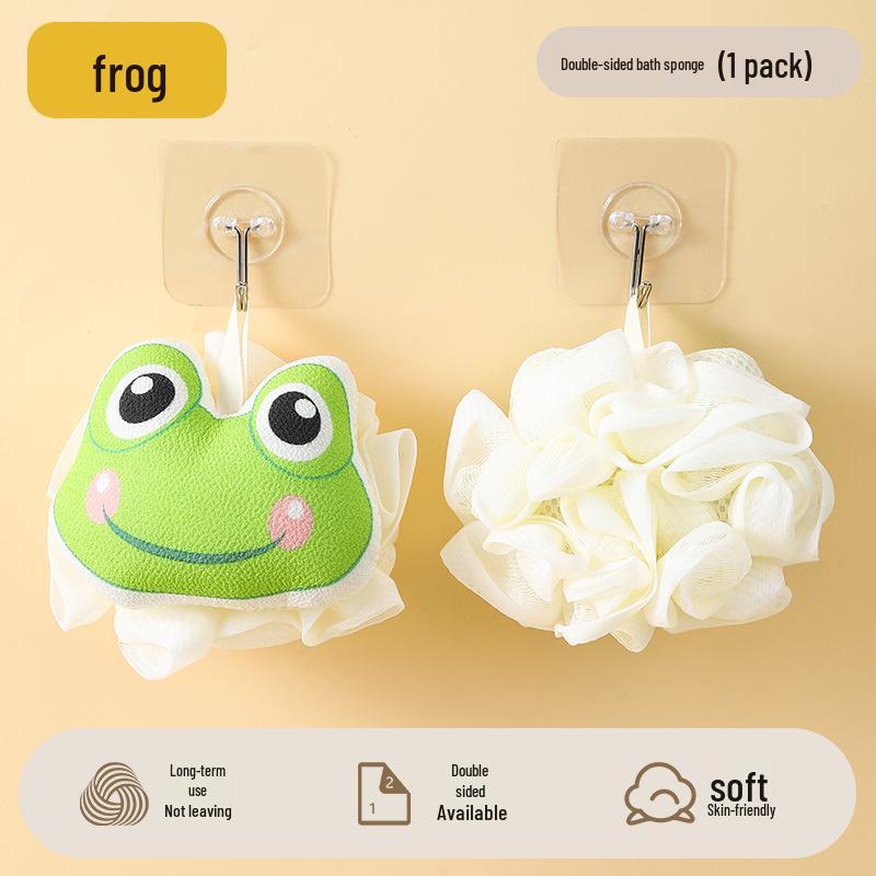 

Cute & Durable Frog Cartoon Bath Flower - Adorable and Soft Bath Accessory