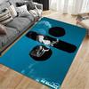 Minimalist F1 Driver Racing Helmet Area Rug, Non-Slip Washable Throw Carpet for Living Room Bedroom Entryway Home - Decor Edition