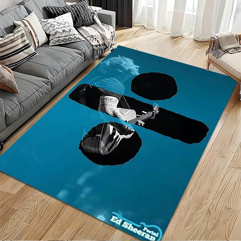 Minimalist F1 Driver Racing Helmet Area Rug, Non-Slip Washable Throw Carpet for Living Room Bedroom Entryway Home - Decor Edition