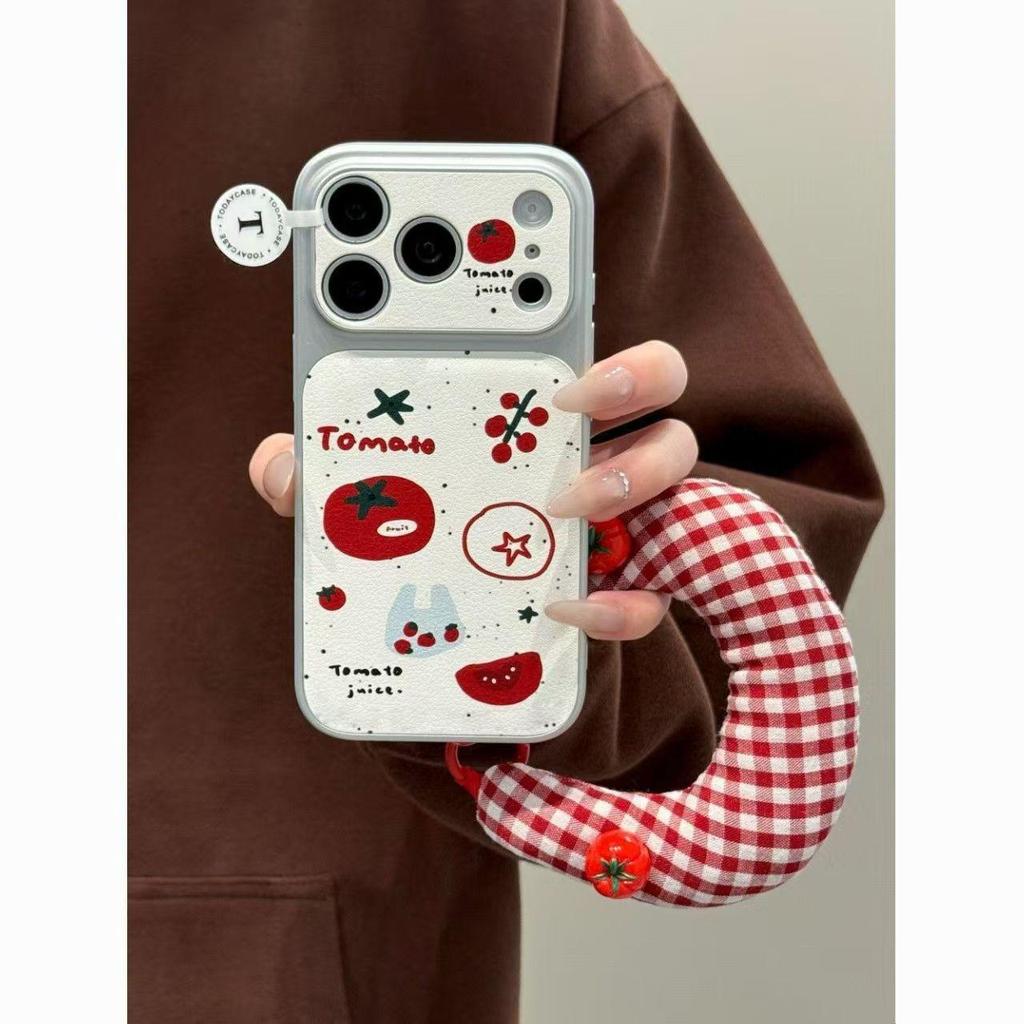 High-End Ink Splash Tomato Case for iPhone 16/17 Pro Max