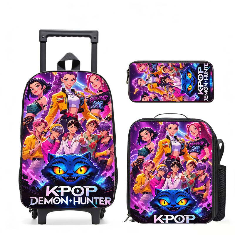 Kpop Witch Hunters Casual Backpack Digital Printing Men'S And Women'S Commuter Backpack Rod Backpack Student Bag
