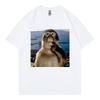 Monkey Thinking Funny Meme T Shirt Unisex Unisex Clothing Casual 100Cotton Summer TShirt High Quality Fashion Oversized TShirts