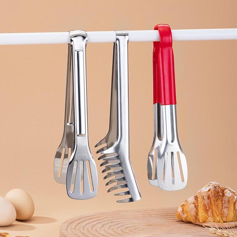 Stainless Steel Pasta Tong Spaghetti Tong Food Clip Steak Cake Bread BBQ Meat Salad Noodles Clip Cooking Utensils Kitchen Tool