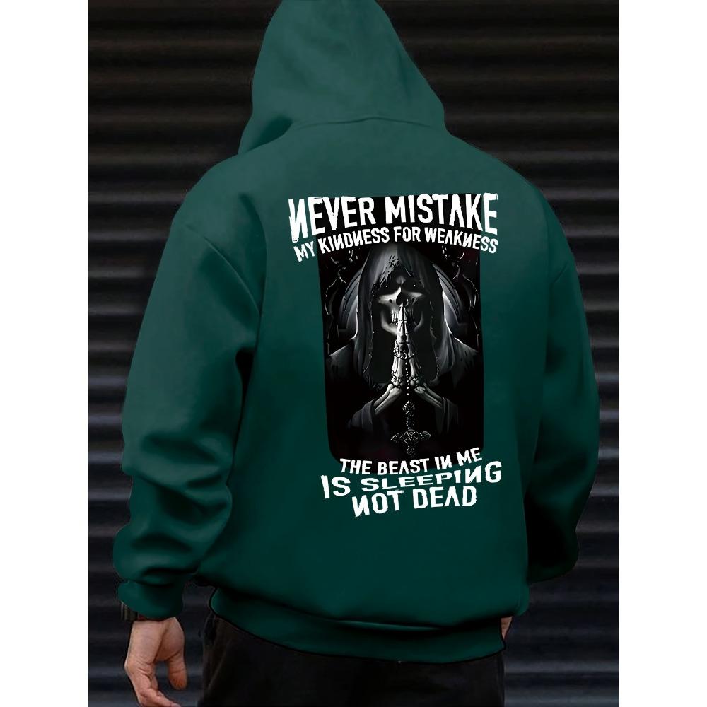 Autumn Men's Angel Skull Letter Print Comfortable Hoodies Sweatshirt Outdoor Street Style Women Clothing