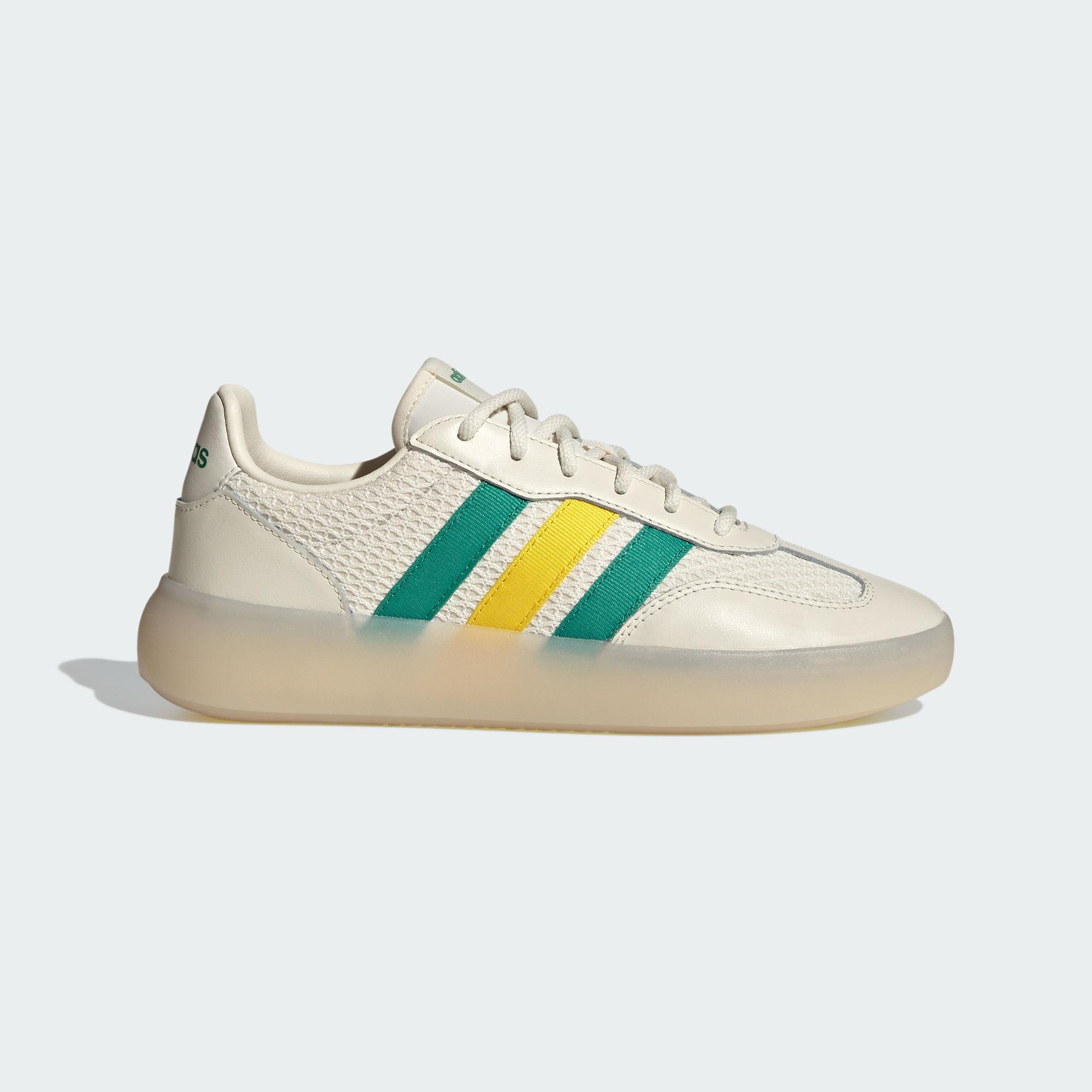 adidas Barreda Decode Off White Semi Court Green Yellow (Women s) 36.5