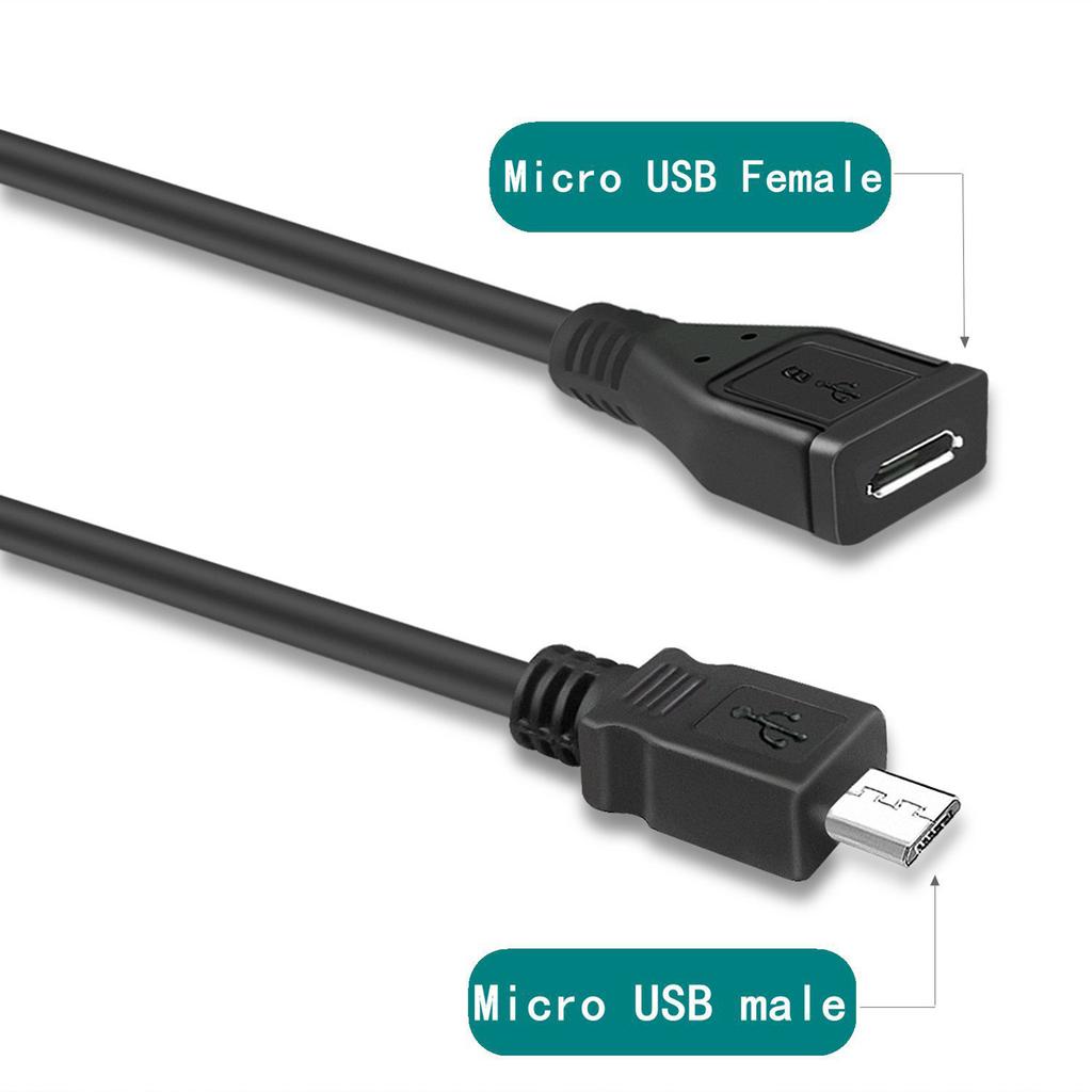 Micro USB TypeB 5Pin Male to Female Extension Cable Power Supply Wire Charging Cable Full Pin Connector Accessories