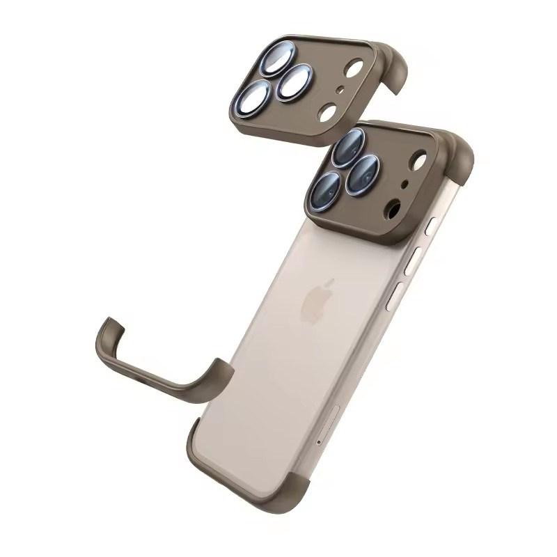 Frameless Case Camera Lens Protector Cover For iPhone 17 Air 16 Pro Max 15 Plus 14 13 12 17Pro Phone Protection Bumper Accessories