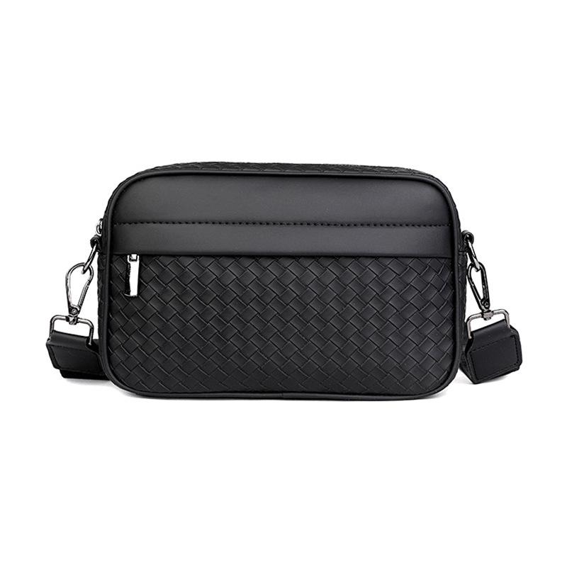 Outdoor Messenger Bag Sports Storage Bag Business High-End Woven Pattern Mobile Phone Bag Women'S Shoulder Small Square Bag