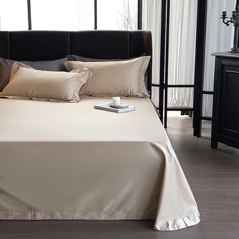 A-Class 50x50 Double-Strand Long-Staple Cotton Sateen Single Bed Sheet, Custom Sizes Available.