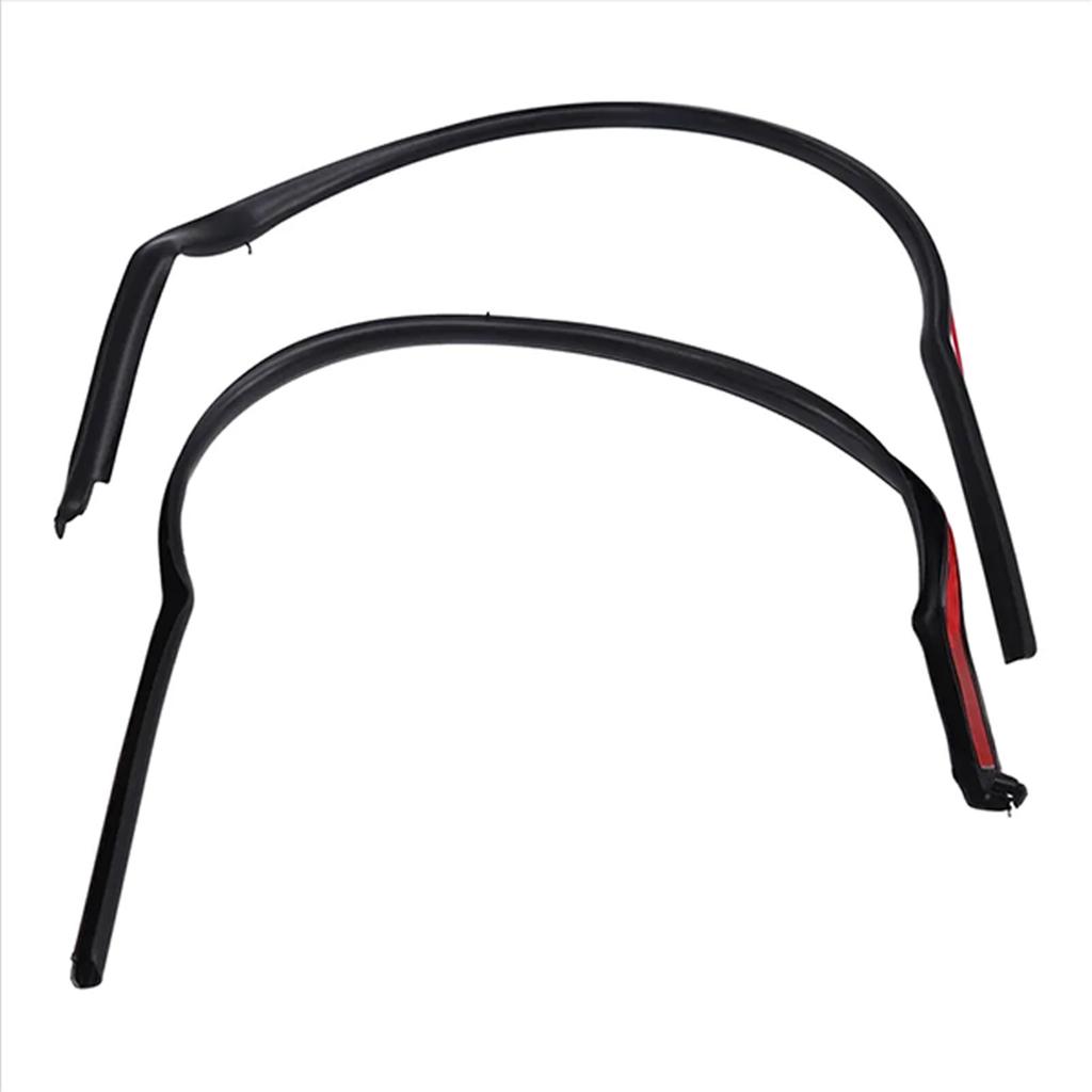 2pcs Vehicle Door Protector Seal For X5M F15 Models Weatherproof Sound Insulation Black Plastic 51767318509 51767318510