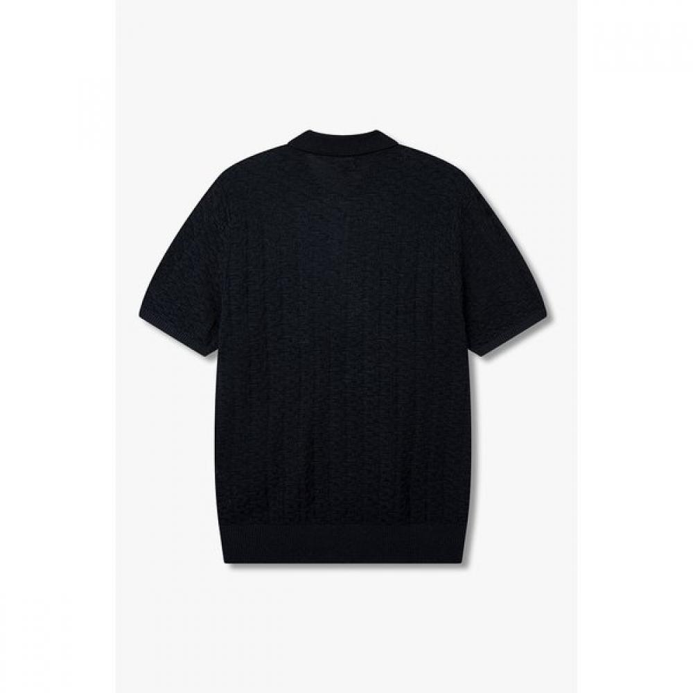 Emporio Armani Men S emboSSed Jacquard Pattern Polo Knit A516328006