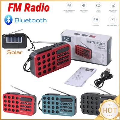 Mini tragbares Taschen-UKW-Radio Bluetooth-kompatible kabellose Lautsprecher unterstützen USB-TF-Kartenwiedergabe Notfall kleiner Radioempfänger