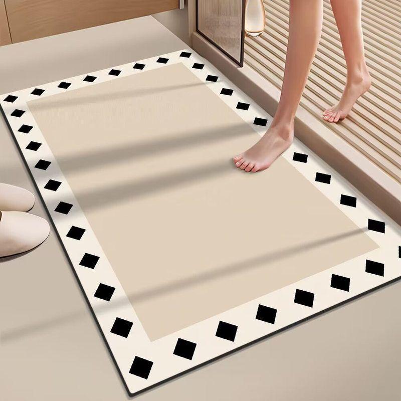 

Современный минималистичный противоскользящий коврик для ванной, абсорбирующий быстросохнущий коврик для ног, коврик для пола из диатомовой земли, придверный коврик для кухни 40X60cm 15.7X23.6in