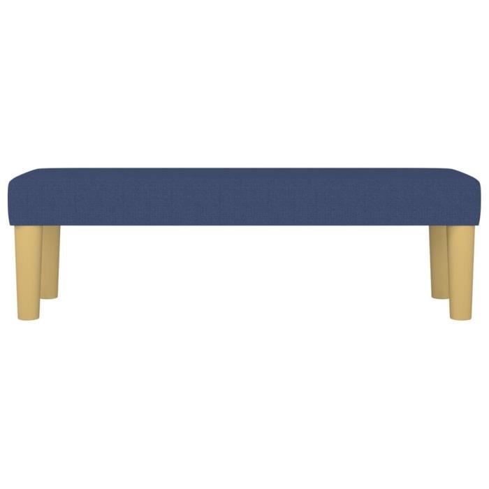 346658 vidaXL Banc Bleu 100x30x30 cm Tissu