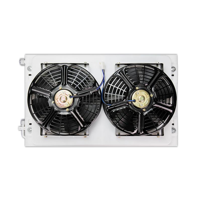 Universal Air Conditioning Condenser Radiator Cooling Fan Assembly 14'' x 23'' for Car Van Bus Truck Pickup A/C Conditioner