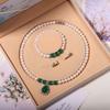 Zhuji Freshwater Pearl Necklace Set: Women's Three-Piece Choker Gift for Mom Mother's Day Live