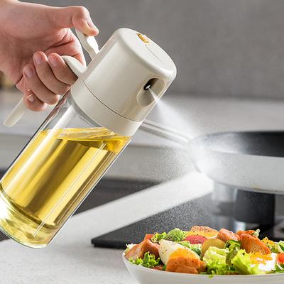 550ml Oil Spray Bottle Leakproof Cooking Oil Dispensers Olive Oil Sprayer Soy Vinegar Oil Bottle For Air Fryer Salad Baking