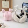 1Pc Folding Earmuffs Winter Ear Warmers Warm Windproof Cute Animal Ear Design Plush Earmuffs Faux Fur Ear Protection