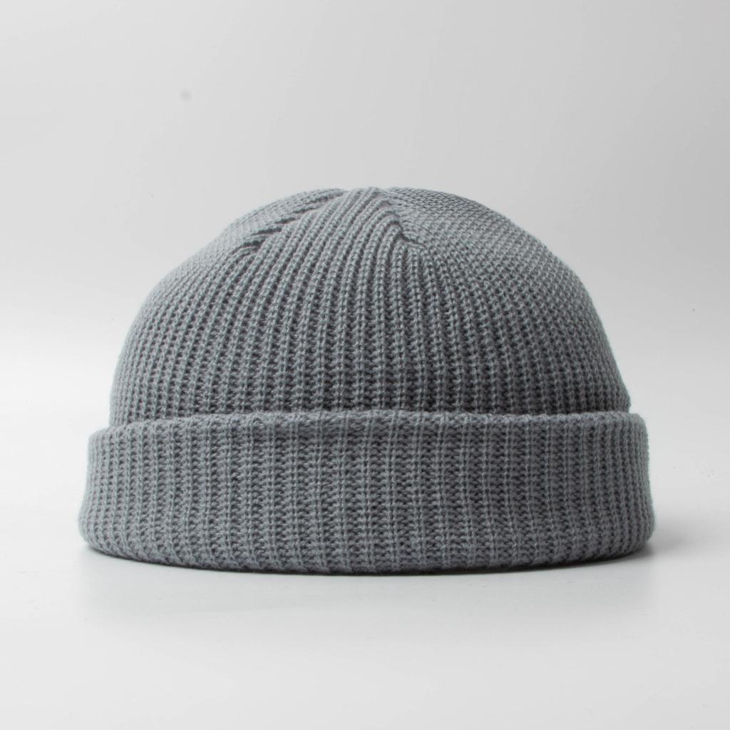 Fisherman Beanie Hats for Men Women Knit Trawler Skull Cap Watch Bonnets Spring Fall Short Stylish Plain Rolled Cuff Skullcaps