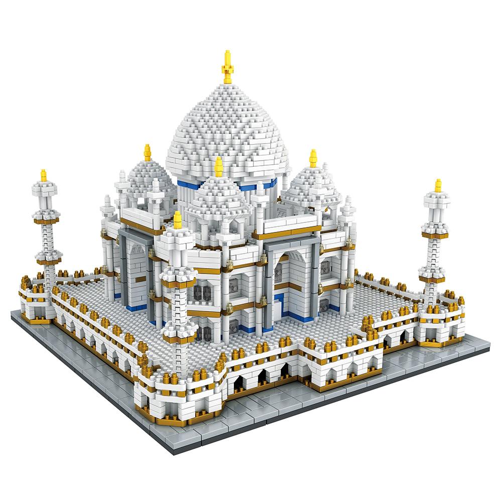 Bloques de Construcción Arquitectura Monumentos Taj Mahal Palacio Modelo 3D Juguete Educativo para Niños