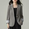 ZANZEA Womens Casual Notched Lapel Loose Long Sleeve Cardigan Thin Outwear
