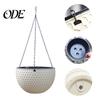Hanging Pot Flower Basket Imitation Honeycomb Self Water Absorption Plant Hanger Waterproof Outdoor Resin for Garden