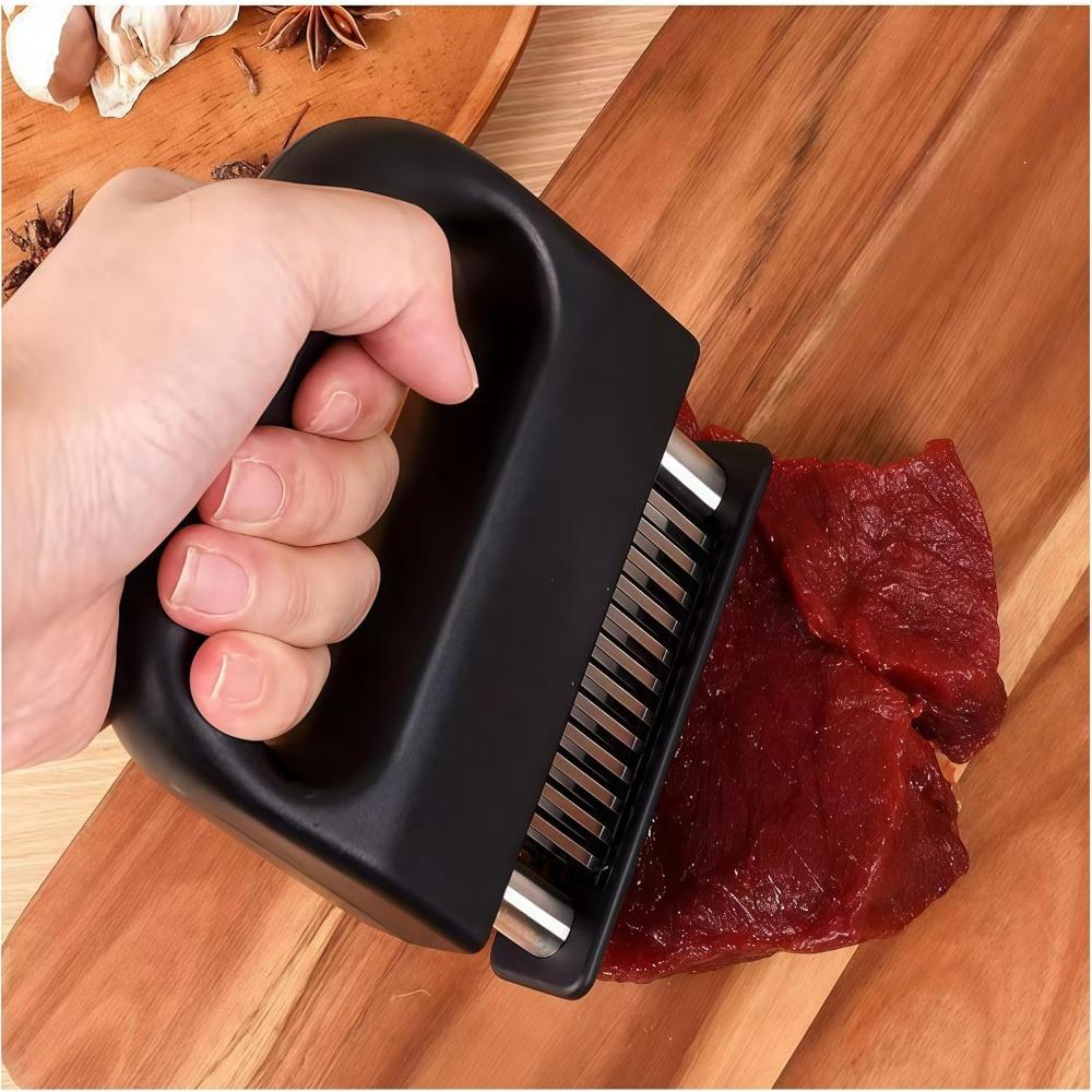 Ultra Sharp 48 Needle Meat Tenderizer Stainless Steel Tool for Beef Pork Turkey Fish Tenderizing Kitchen Cooking Accessories