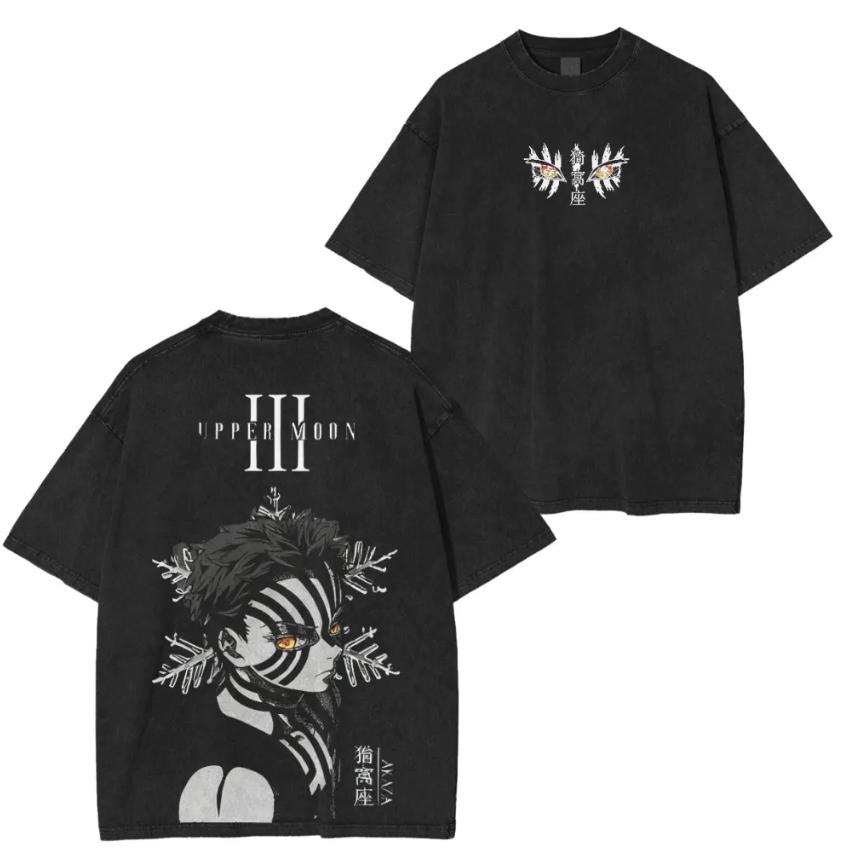 

Ghost Slayer Blade Unisex and Women Summer Trendy Casual Wear Retro Street Style Anime Printed Cotton Tshirt M