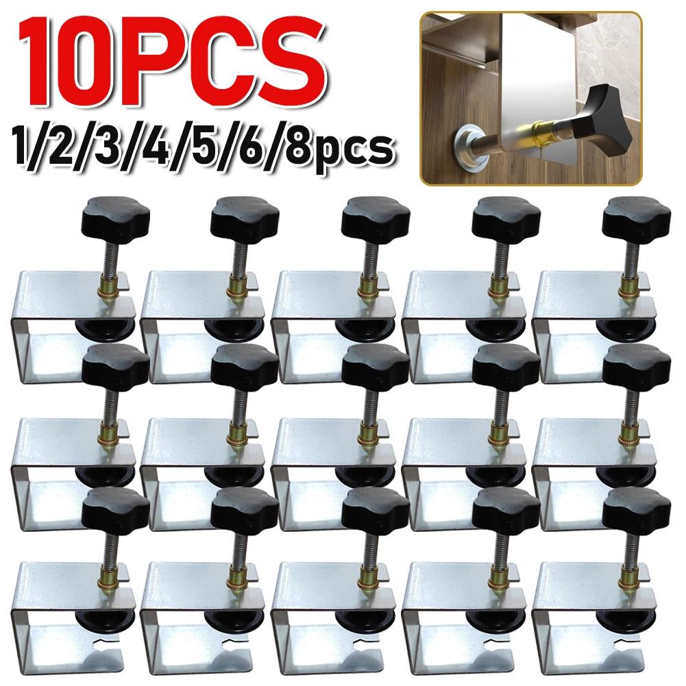 1-10pcs/set Steel Drawer Front Installation Clamps Woodworking Jig Cabinet Drawer Panel Clip Tool for Home Furniture Accessories