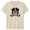 Happy Dog Paws Peeking Dogs Animals Unisexs Tee Unisexs TShirt Graphic Top