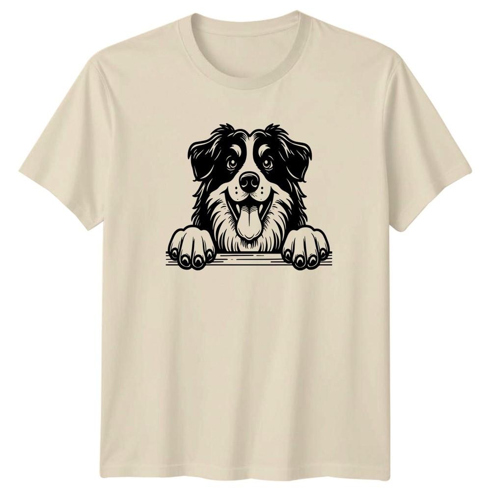 Happy Dog Paws Peeking Dogs Animals Unisexs Tee Unisexs TShirt Graphic Top