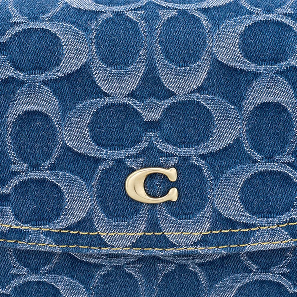 Coach Hayden Denim Fabric Crossbody Bag Women's Denim Blue Monogram CA536-B4UDF